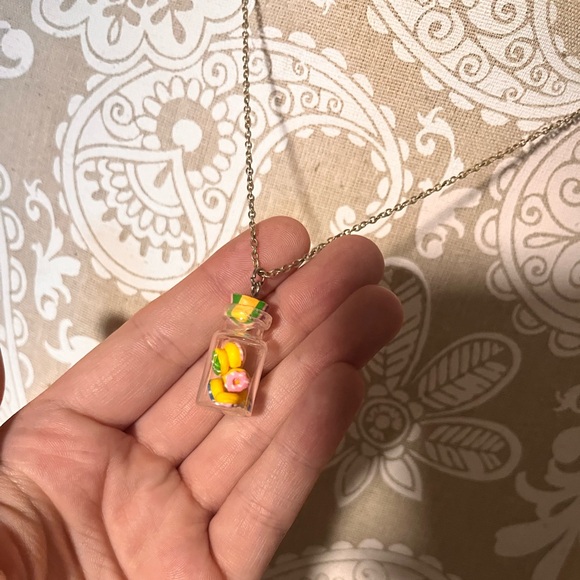 Colourful Donut Pendant Necklace - Picture 3 of 5